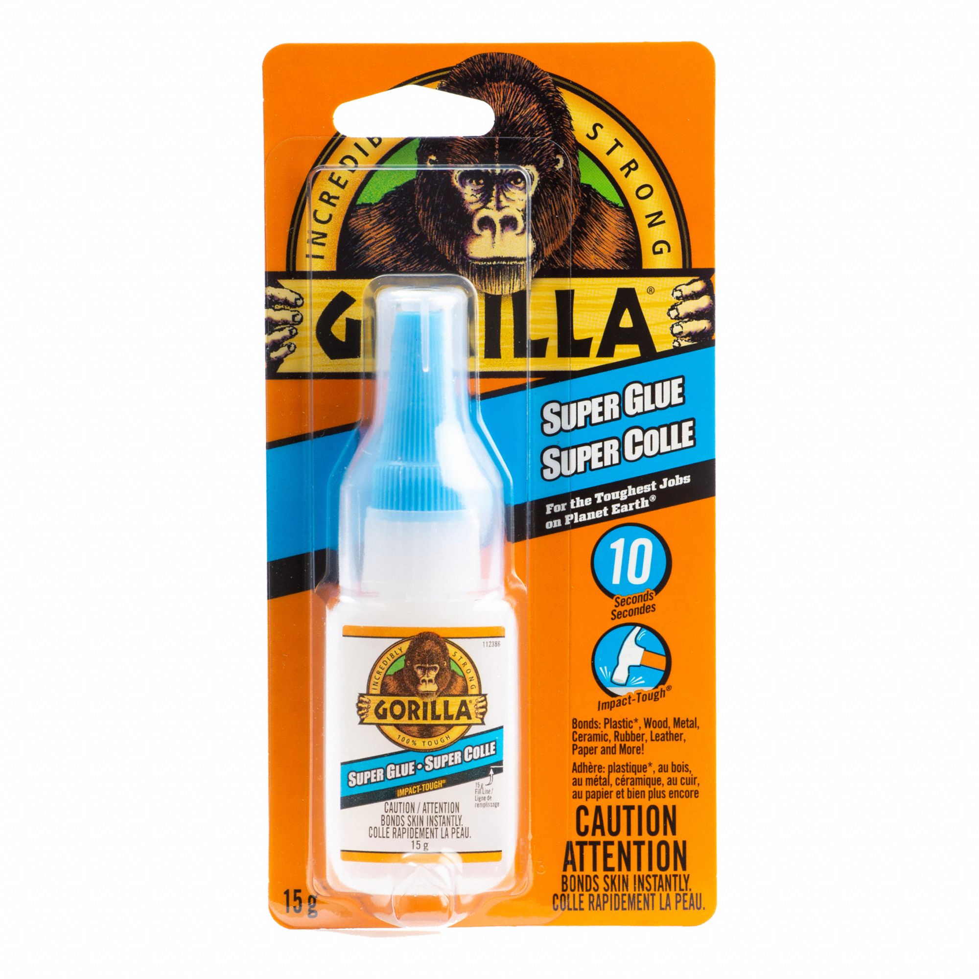 SUPER GLUE LIQUID,CLEAR,0.53 OZ