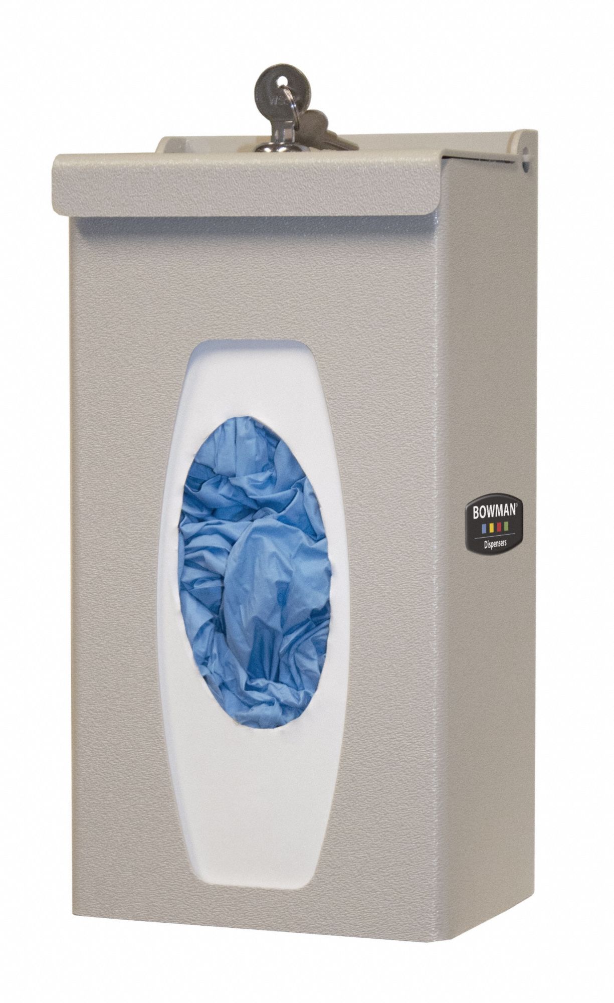 Glove Dispenser: ABS, 5 7/8 in Overall Wd, 11 3/8 in Overall Ht, Wall, Vertical