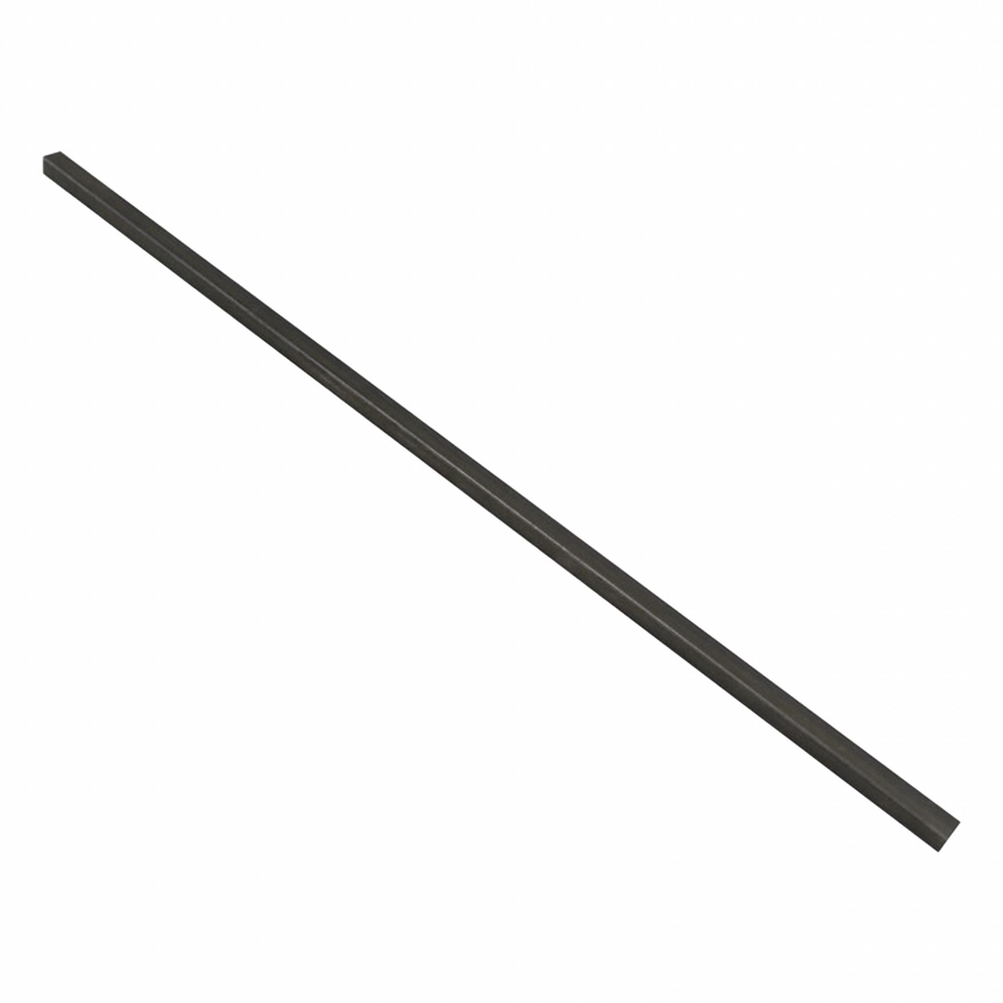 KEY STOCK, SQUARE, OVERSIZE, 12 X 1/4 X 1/4 IN, 15/16 IN SHAFT DIA, PLAIN FINISH, CARBON STEEL