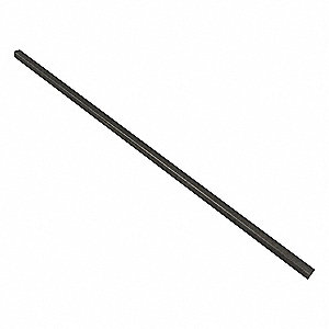KEYSTOCK SQUARE, MAGNETIC, PLAIN FINISH, HRB 50, OVERSIZE, 3 FT X 3/8 IN, CARBON STEEL