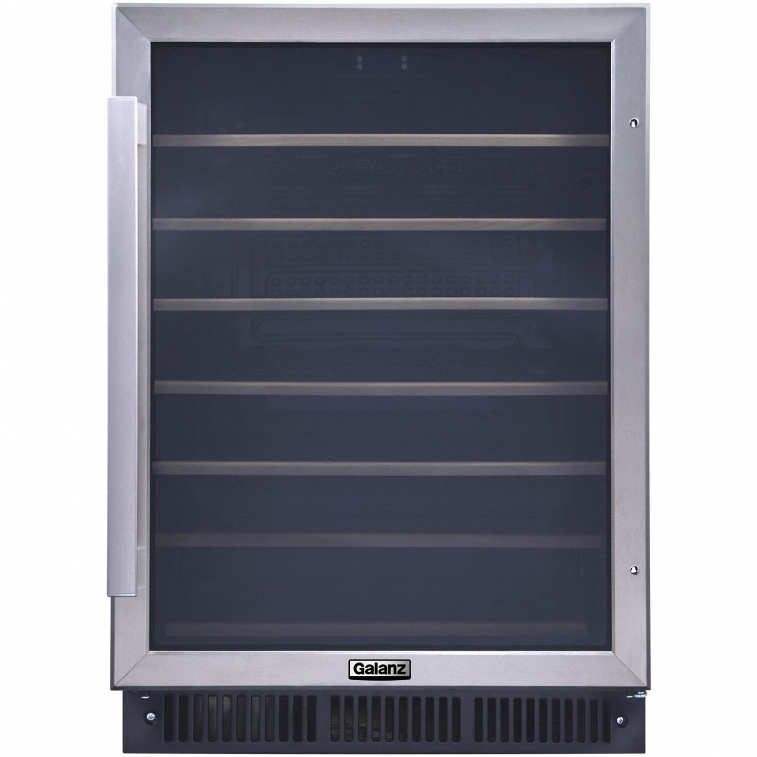 Beverage Cooler Refrigerator: Stainless Steel, 5.7 cu ft Total Capacity, 7 Shelves