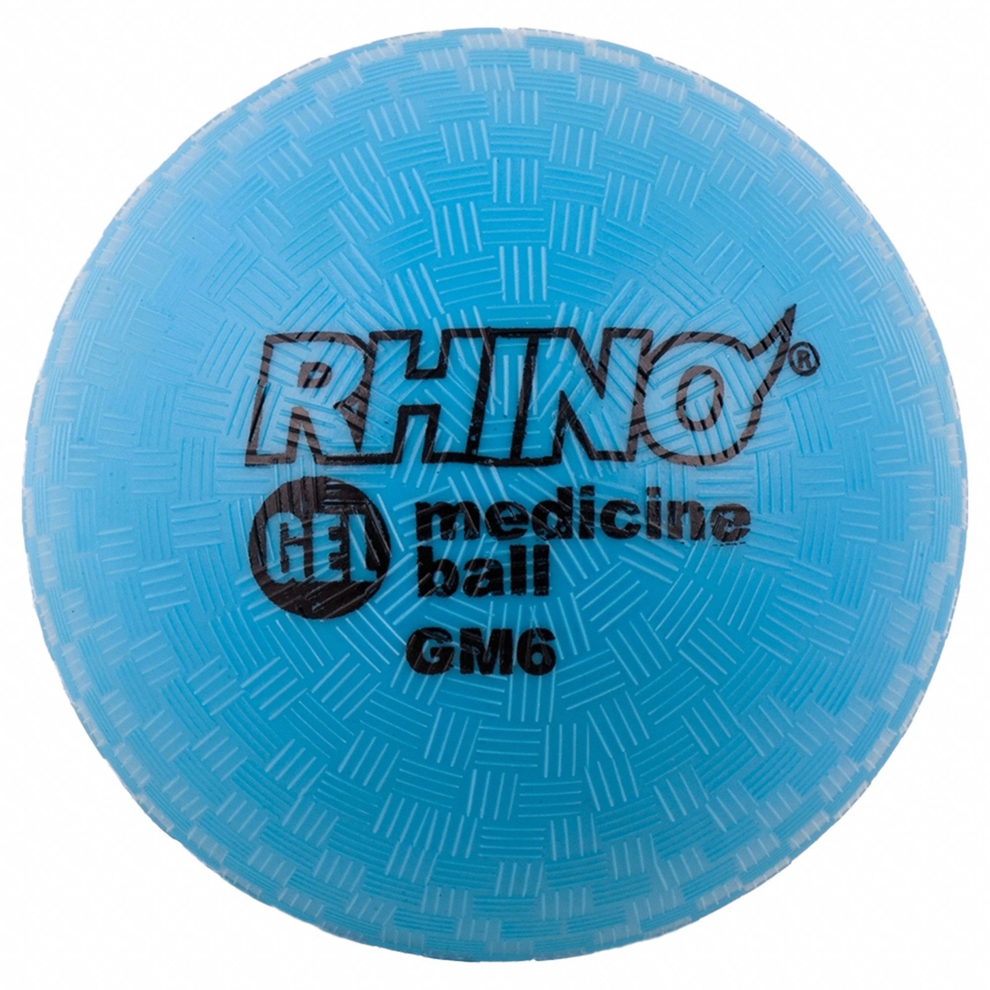 Medicine Ball: 6 in Overall Dia, Blue, 4 lb