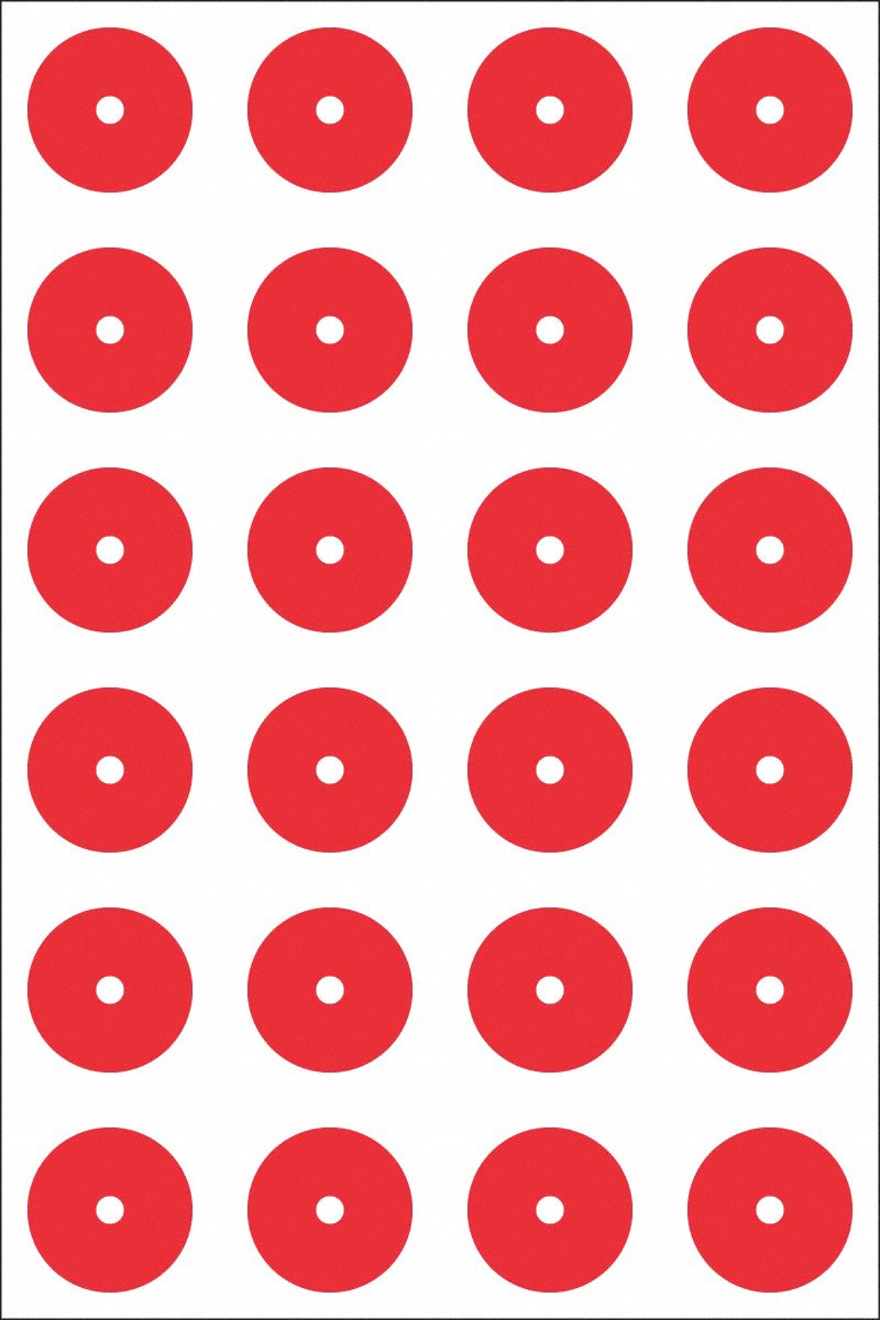 Gauge Marking Labels Red PK24