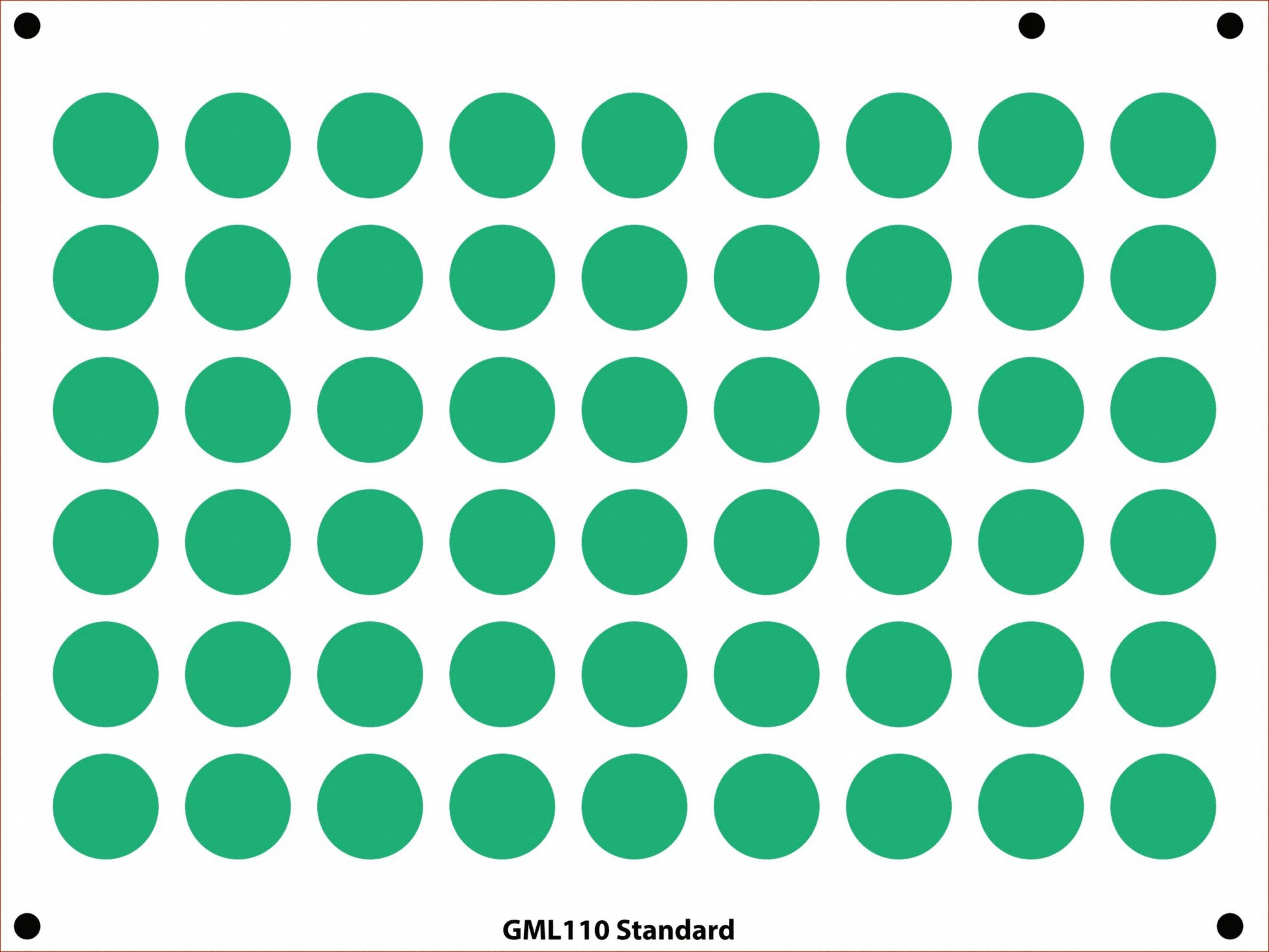 Gauge Marking Labels 1 Dia Green PK54