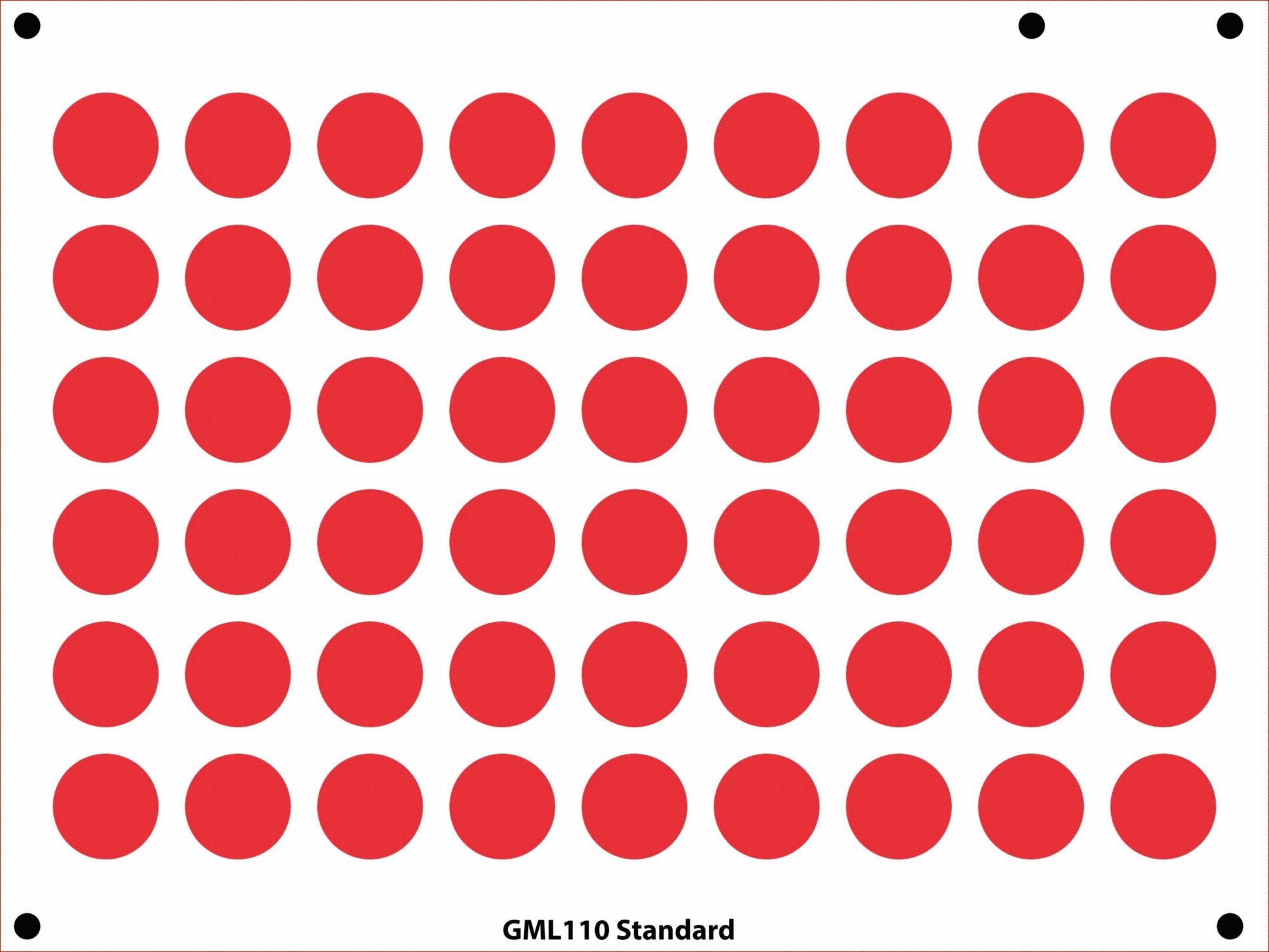 Gauge Marking Labels 1 Dia Red PK54