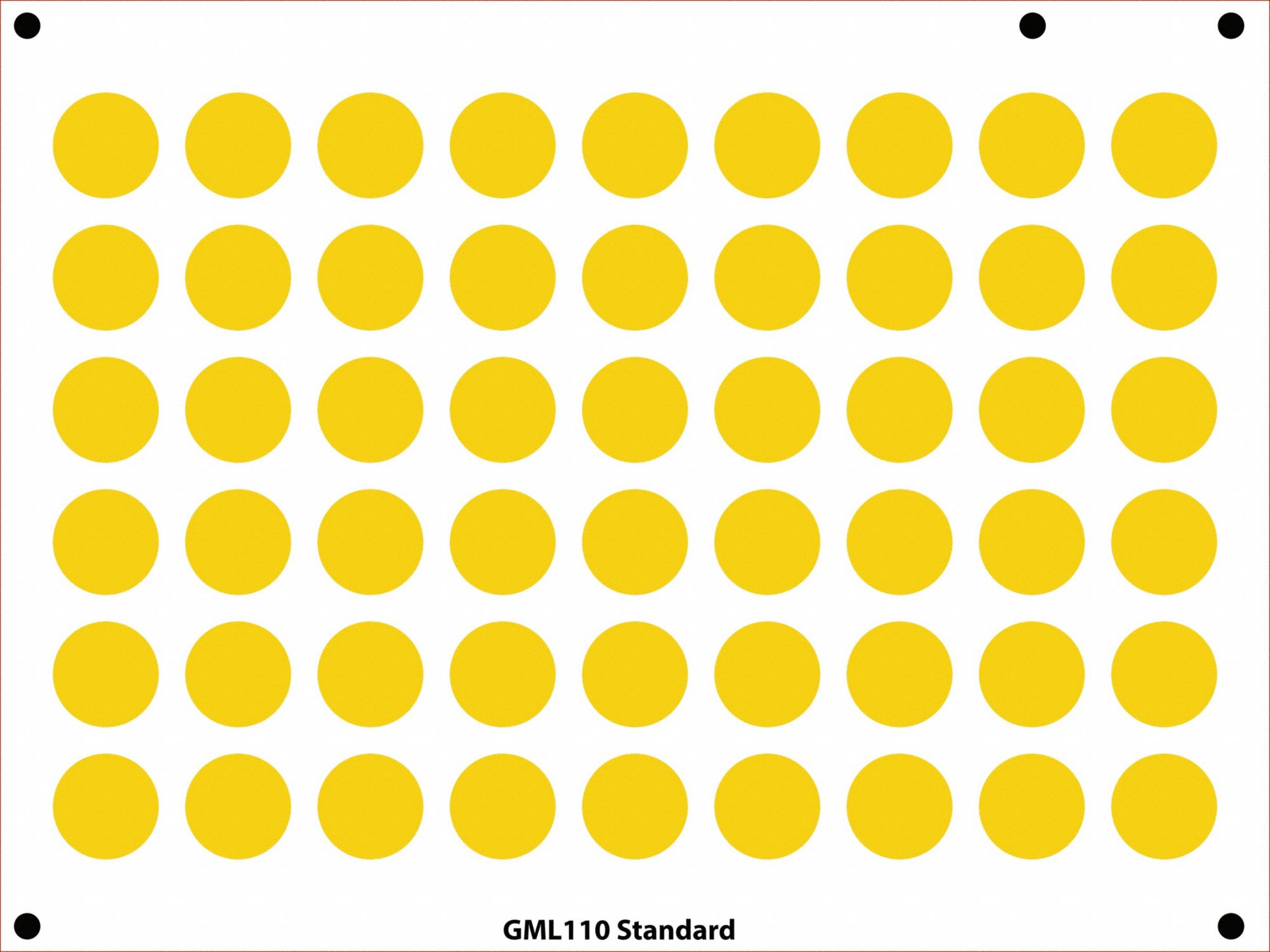 Gauge Marking Labels 1 Dia Yellow PK54