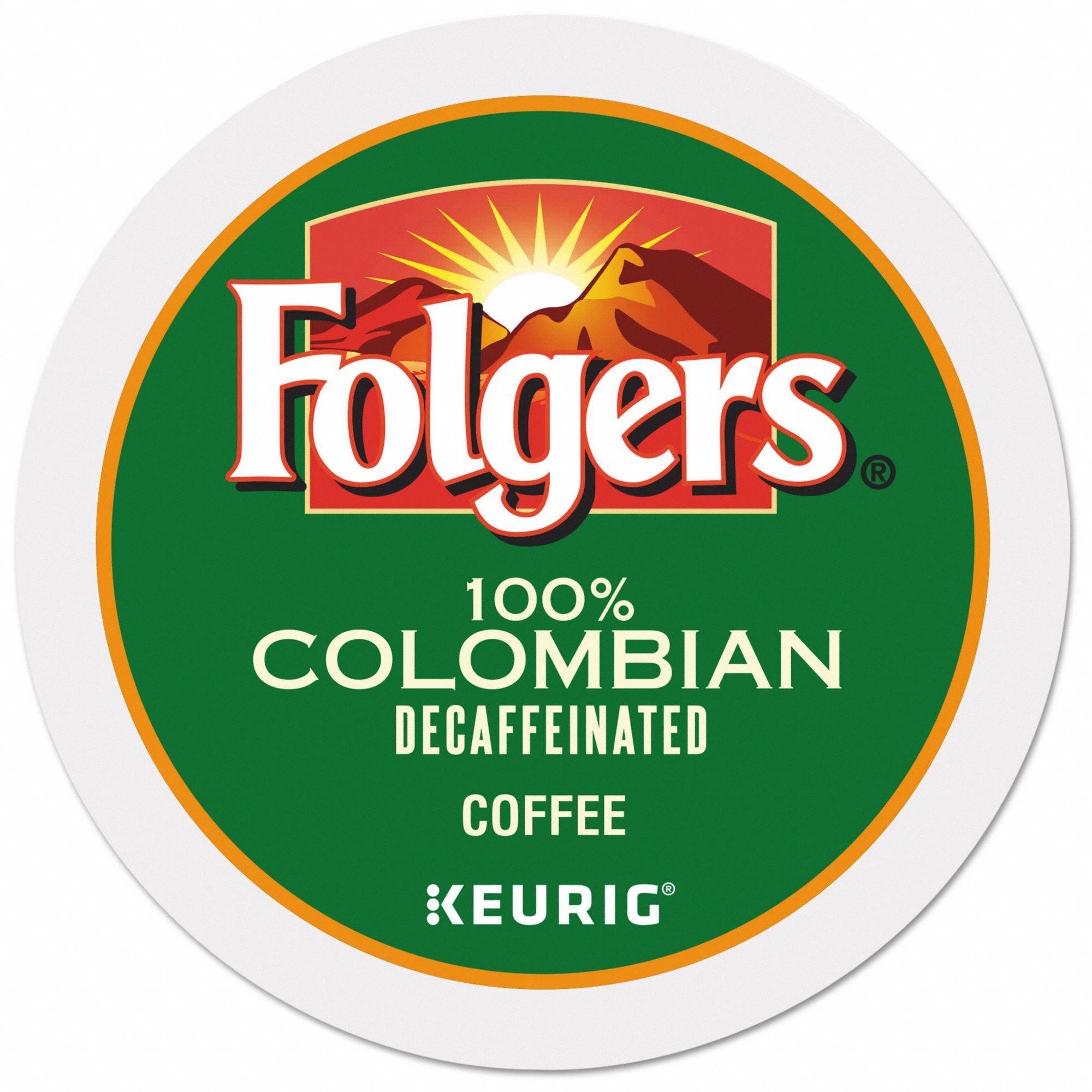 FOLGERS, Decaffeinated, Lively Colombian Decaf, Decaffeinated Coffee KCup 794LV60570 Grainger