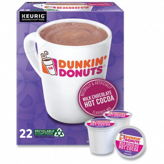 DUNKIN DONUTS, NonCaffeinated, Milk Chocolate, Hot Cocoa KCup