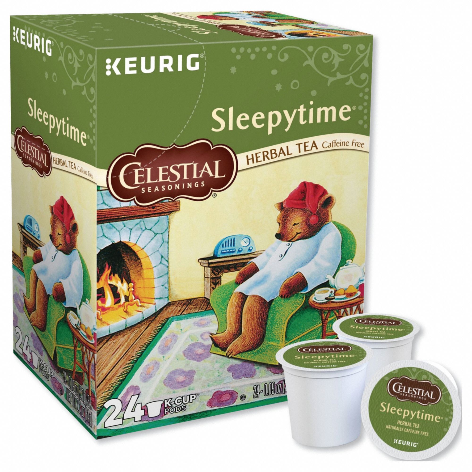 Tea: Sleepytime, Pod Beverage Pack, Herbal, Caffeinated, Ground, 2.16 oz Net Wt
