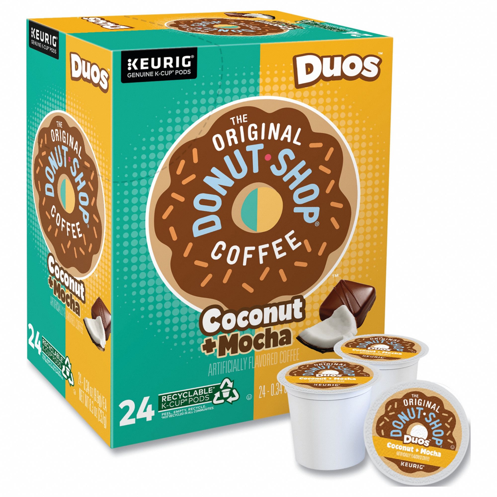 Coffee: Coconut Mocha, Pod Beverage Pack, Medium, Caffeinated, Ground