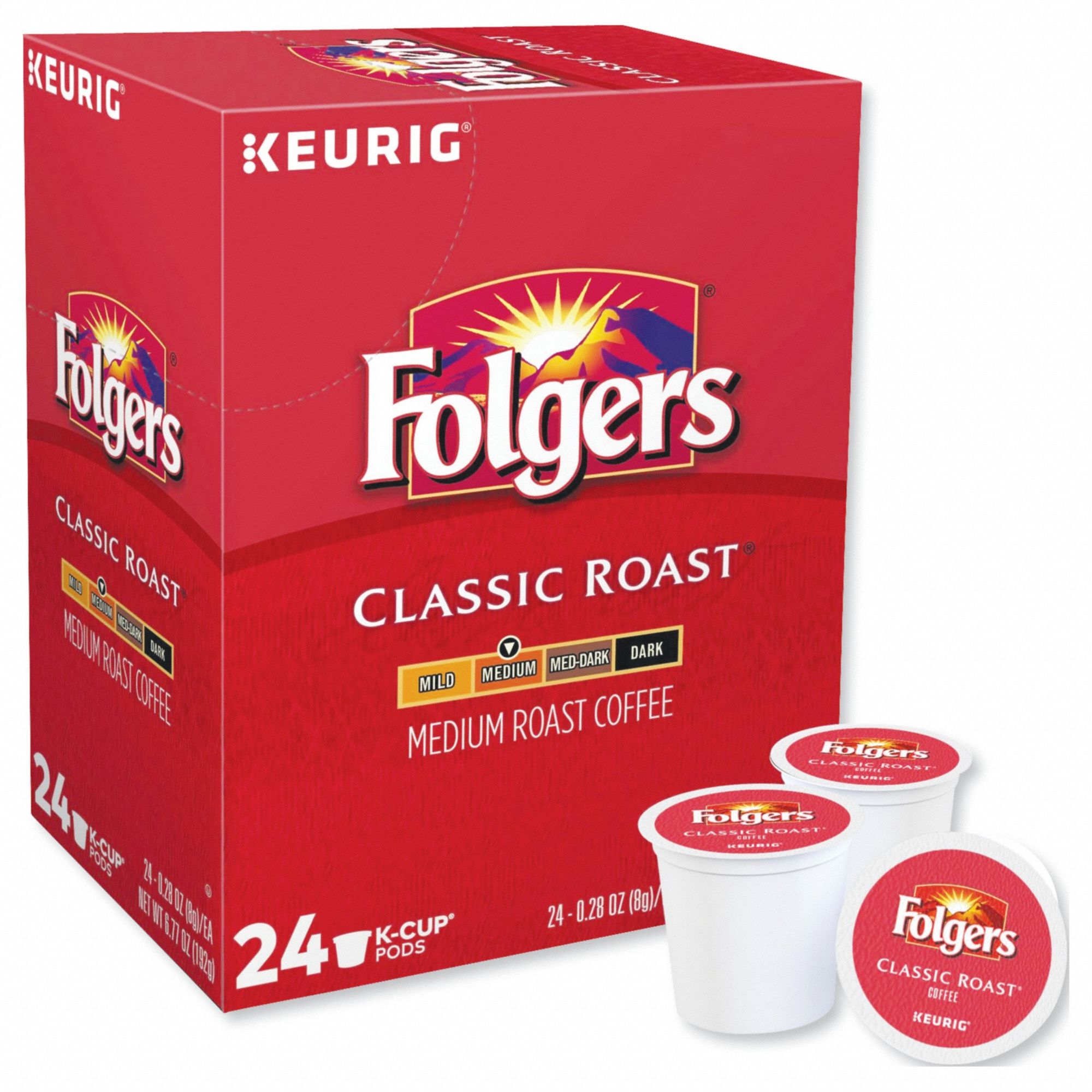 FOLGERS, Classic Roast, Pod Beverage Pack, Coffee 794LW16685 Grainger