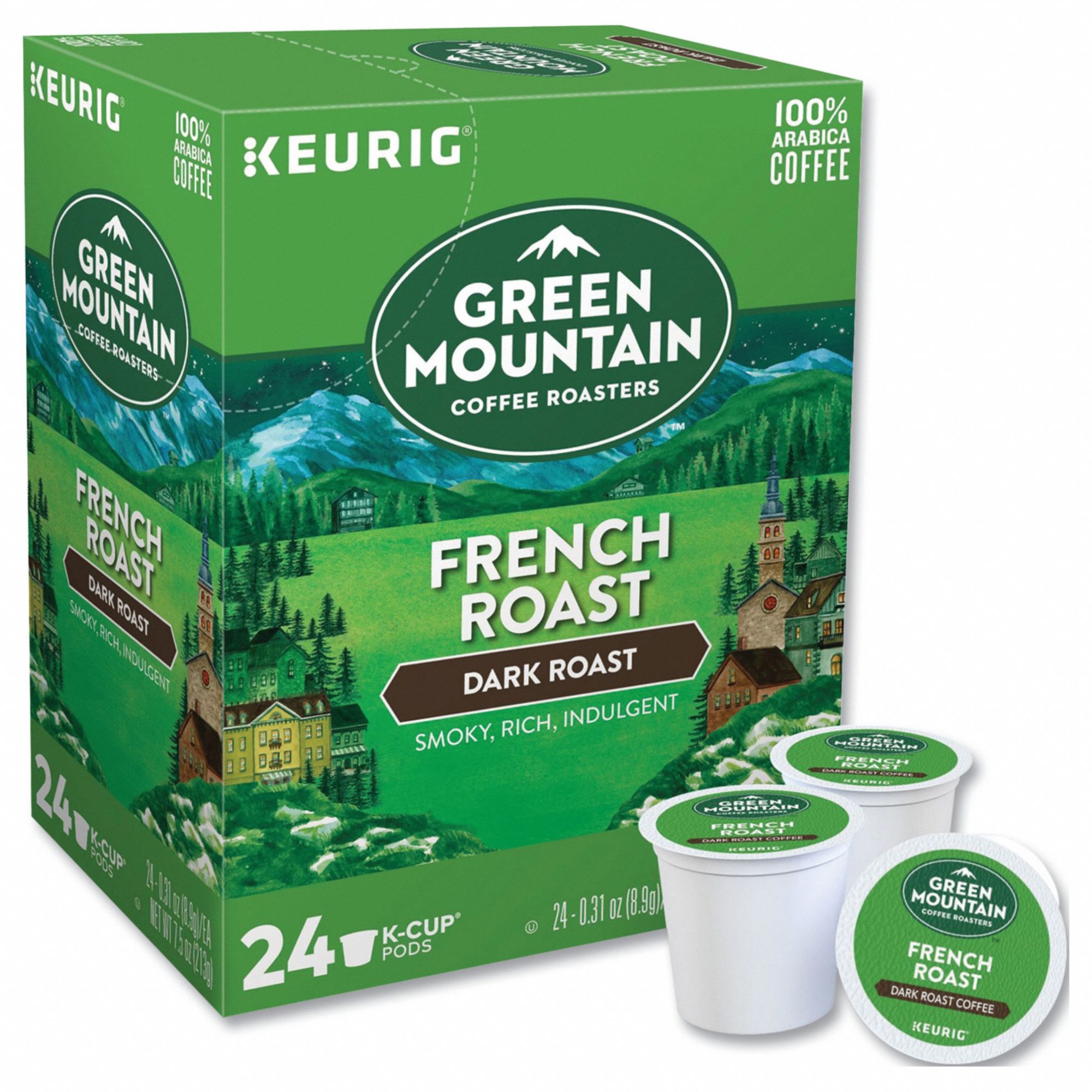 Coffee: French Roast, Pod Beverage Pack, Dark, Caffeinated, Ground