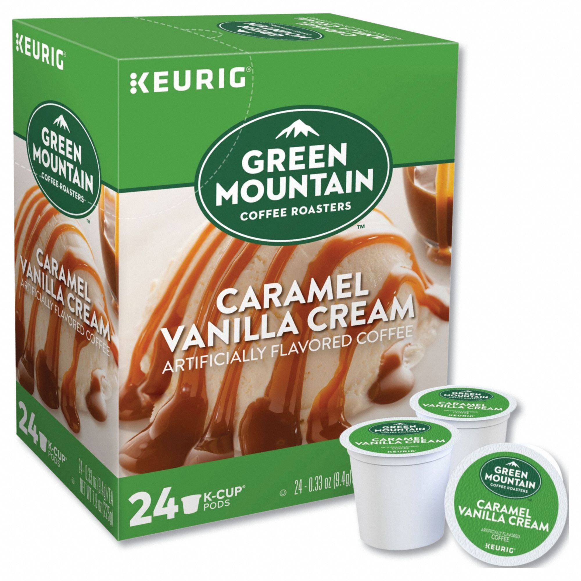 Coffee: Caramel Vanilla Cream, Pod Beverage Pack, Medium, Caffeinated, Ground