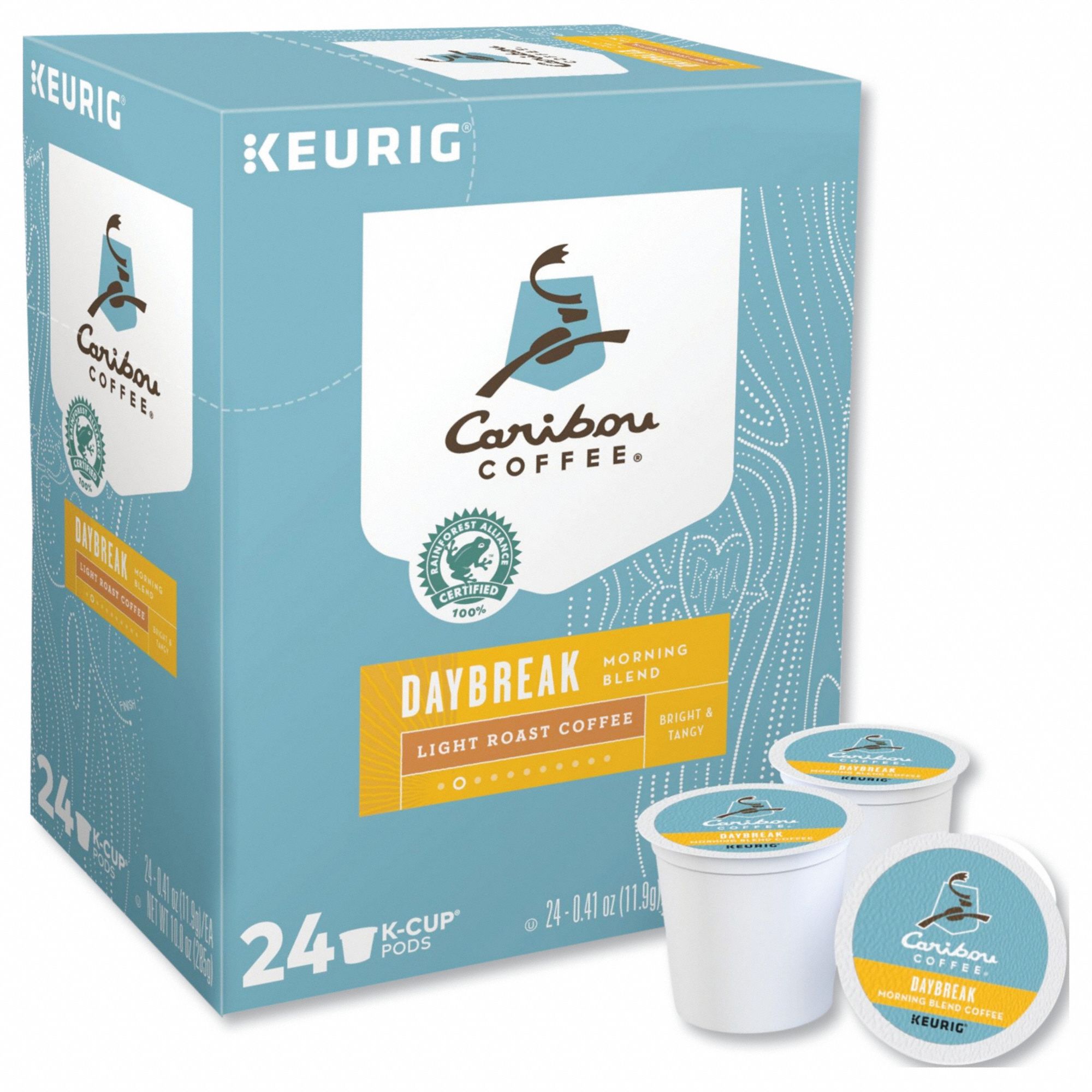 Coffee: Daybreak Morning Blend, Pod Beverage Pack, Light, Caffeinated, Ground