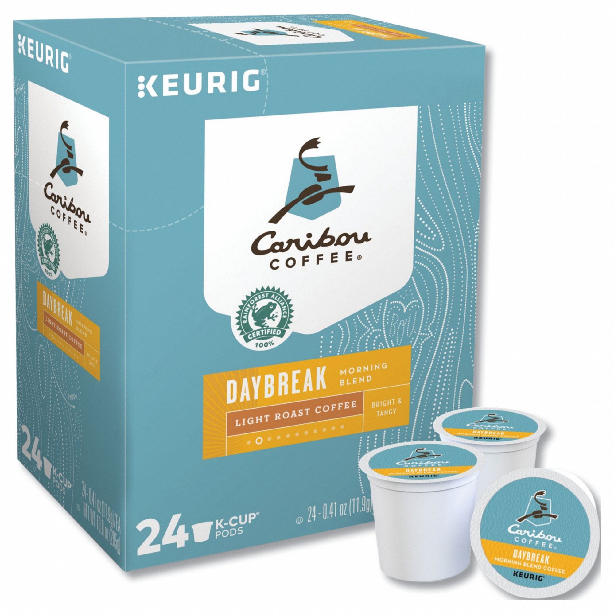Coffee: Daybreak Morning Blend, Pod Beverage Pack, Light, Caffeinated, Ground