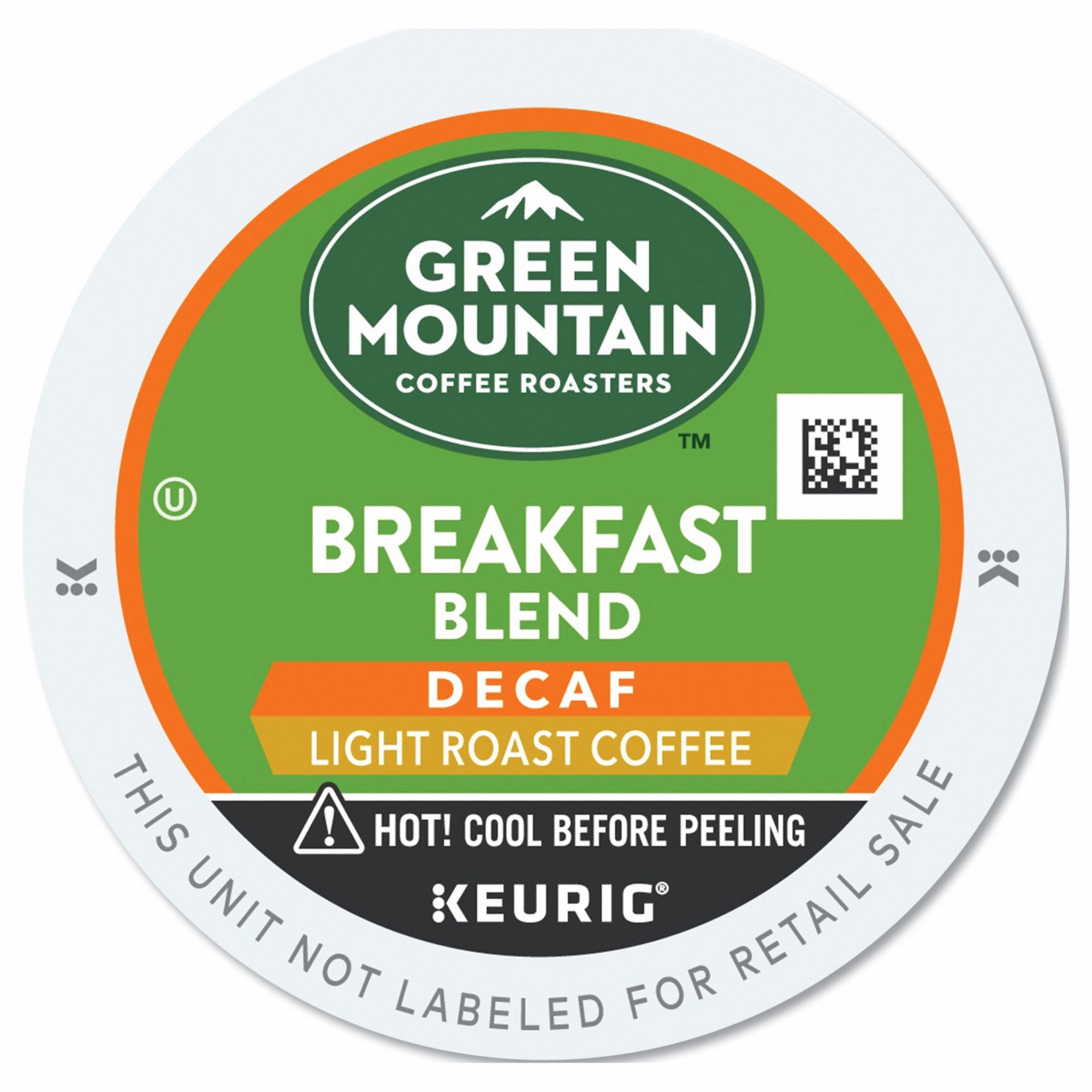 Coffee: Breakfast Blend Decaf, Pod Beverage Pack, Light, Decaffeinated, Ground