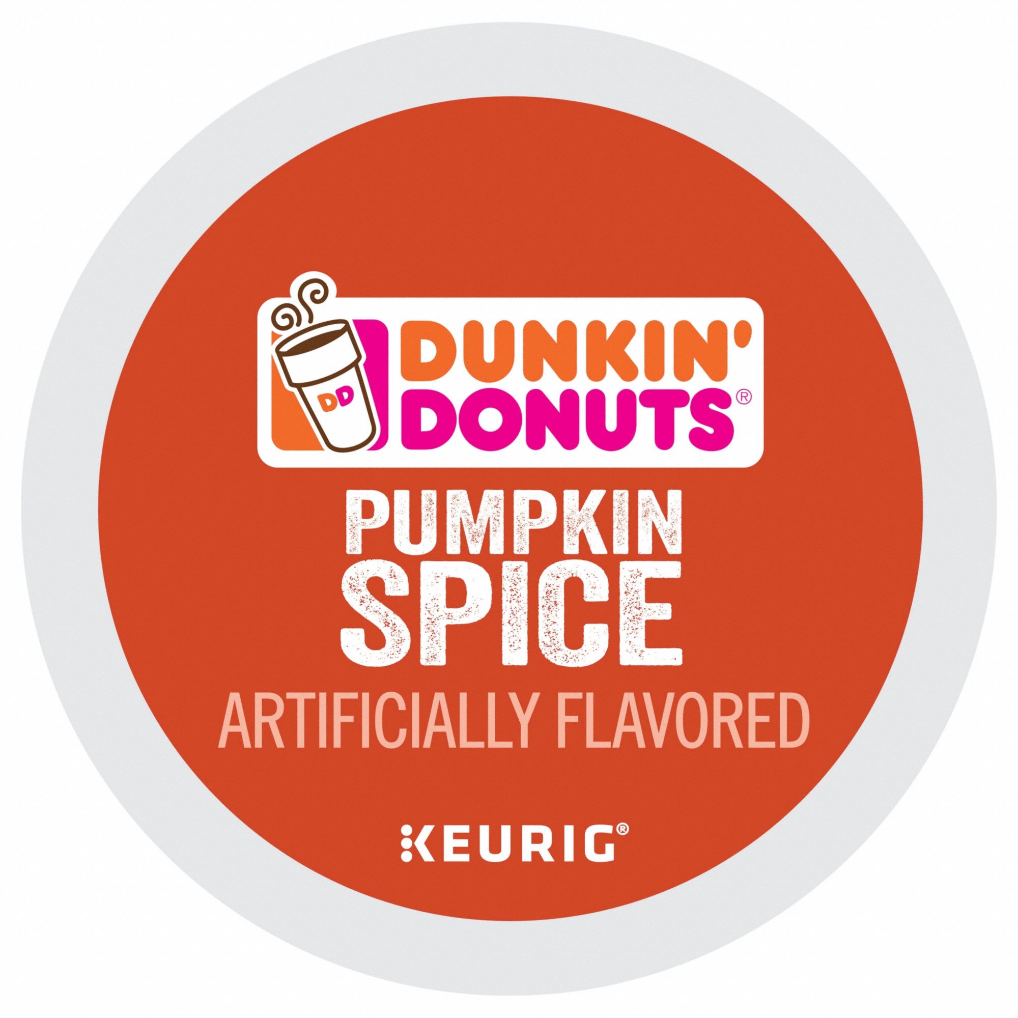 Coffee K-Cup: Caffeinated, Pumpkin Spice, Pod, 0.37 oz Pack Wt, 8.14 oz Net Wt, 22 PK