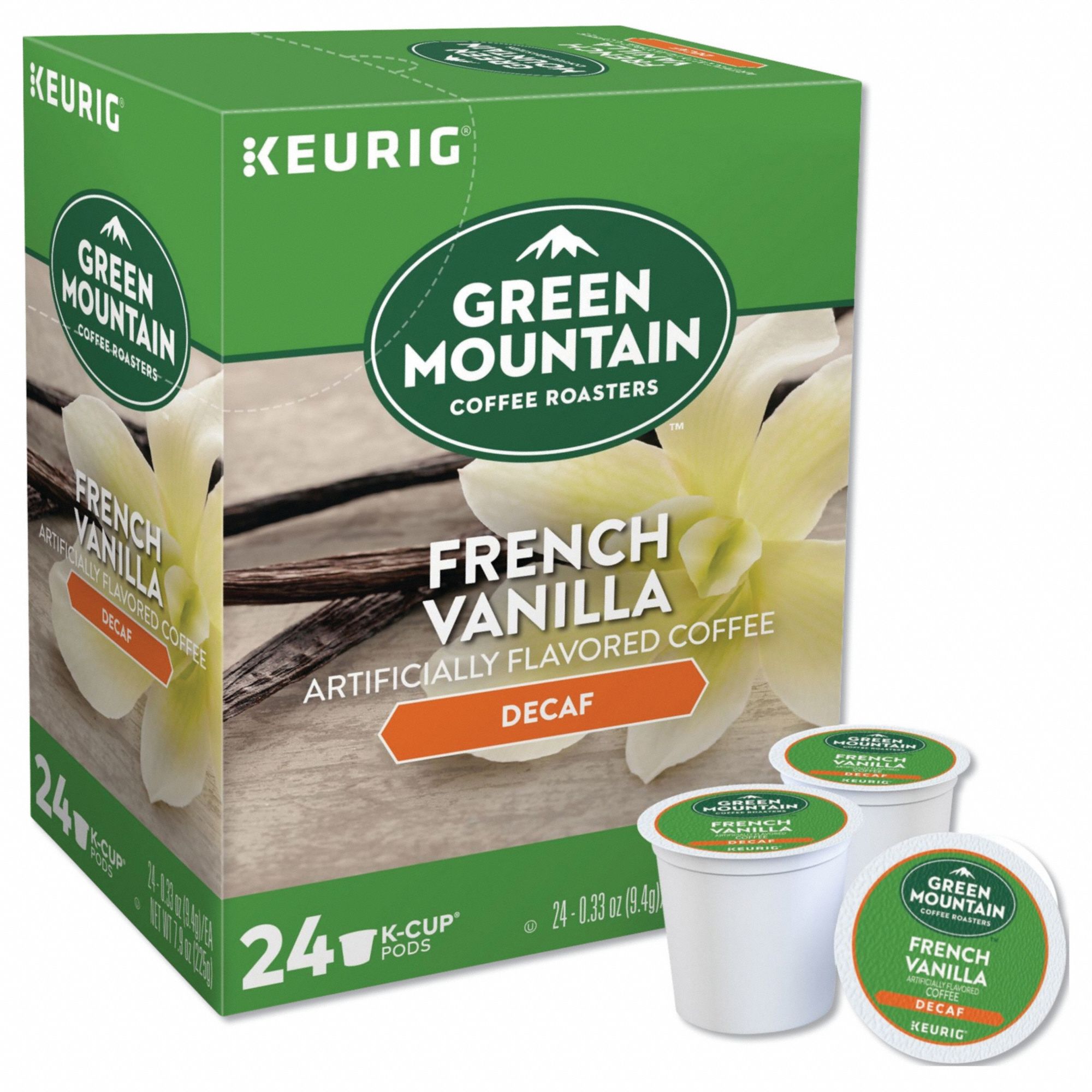 Coffee: French Vanilla Decaf, Pod Beverage Pack, Medium, Decaffeinated, Ground