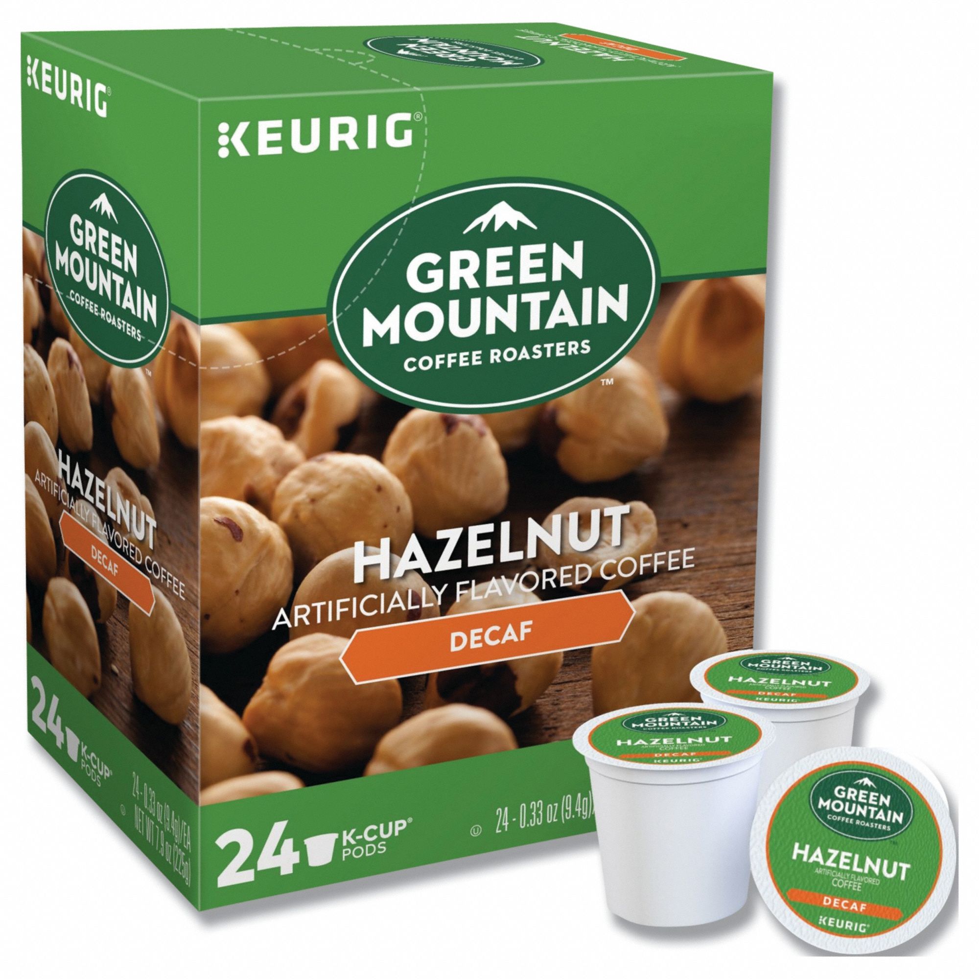 Coffee: Hazelnut, Pod Beverage Pack, Medium, Decaffeinated, Ground