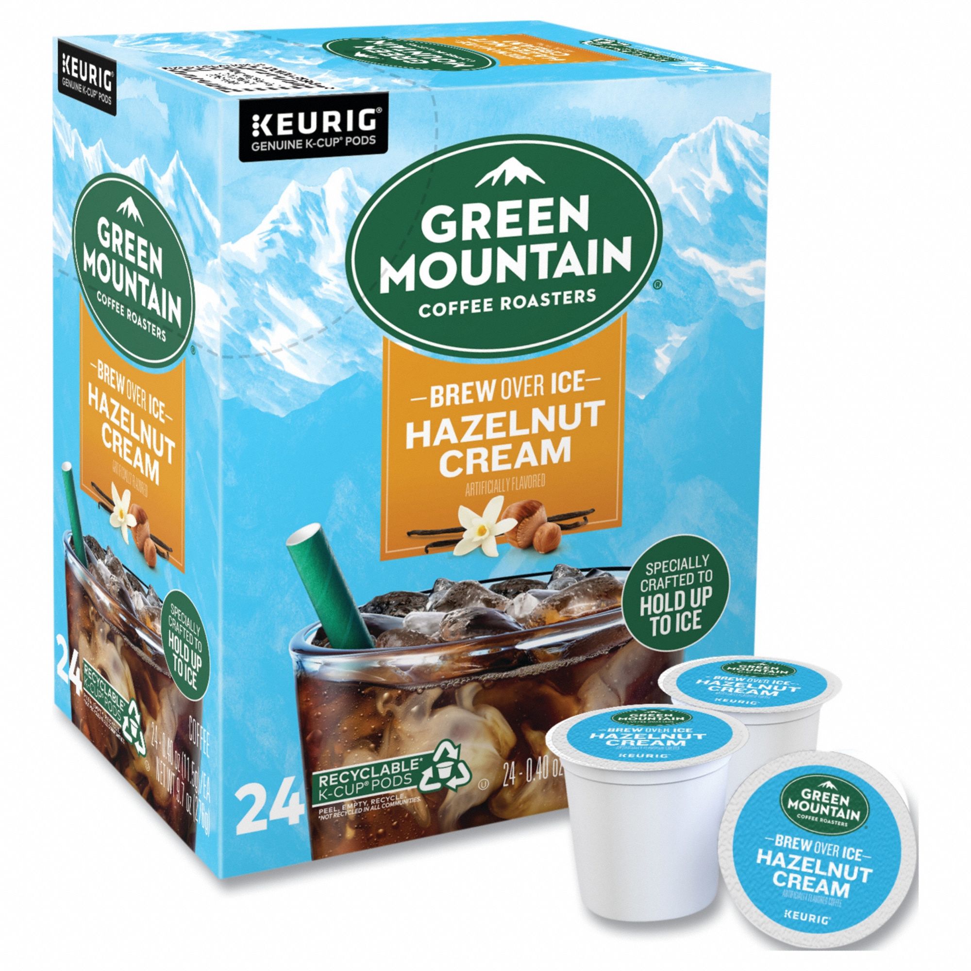 Coffee: Hazelnut Cream, Pod Beverage Pack, Light, Caffeinated, Ground