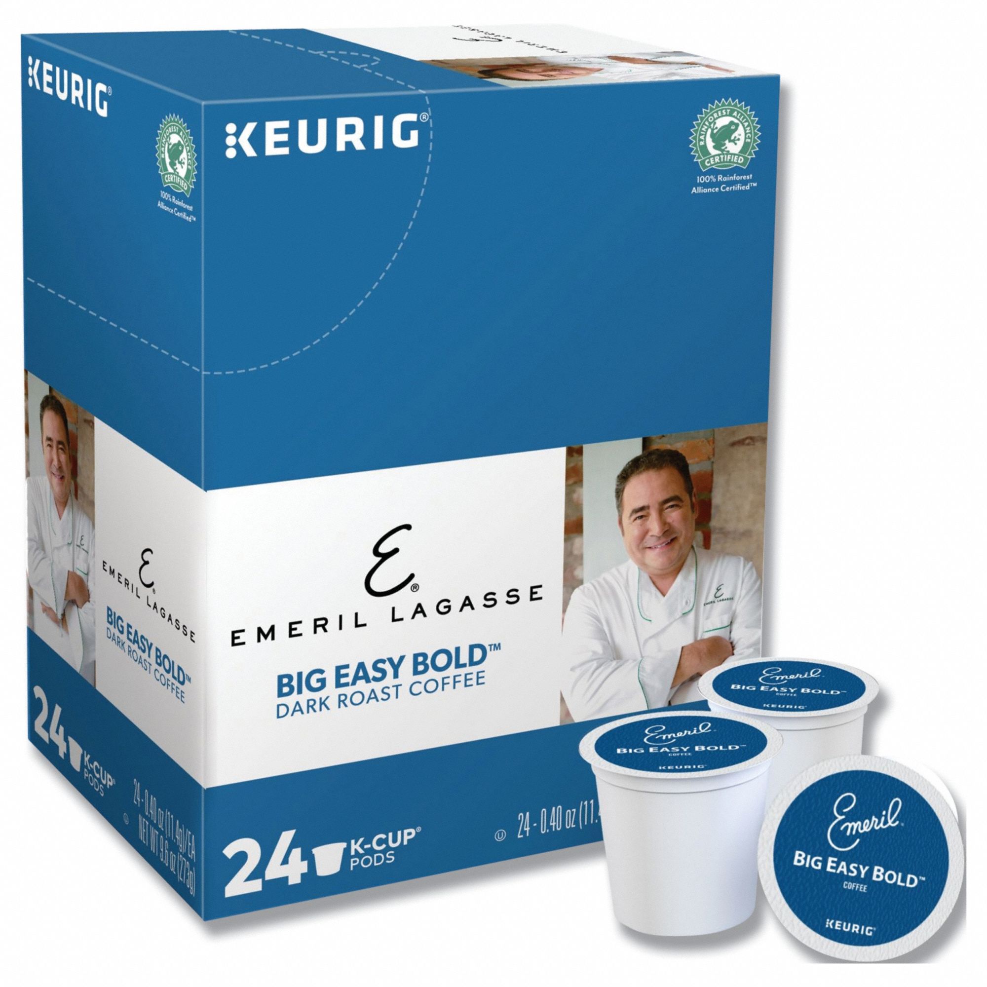 Coffee: Big Easy Bold, Pod Beverage Pack, Dark, Caffeinated, Ground, 0.4 oz Pack Wt