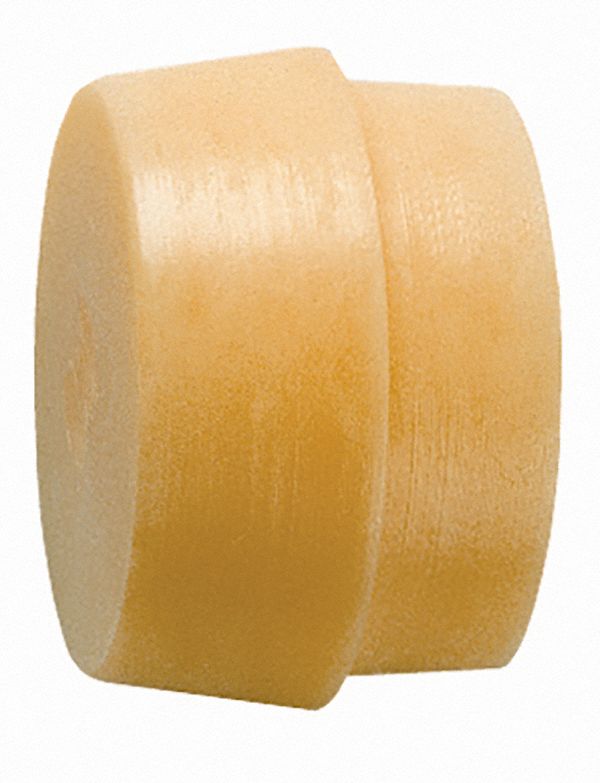 HAMMER TIP, EXTRA HARD, YELLOW, SIZE 4, 1 1/2 X 2 IN, PLASTIC