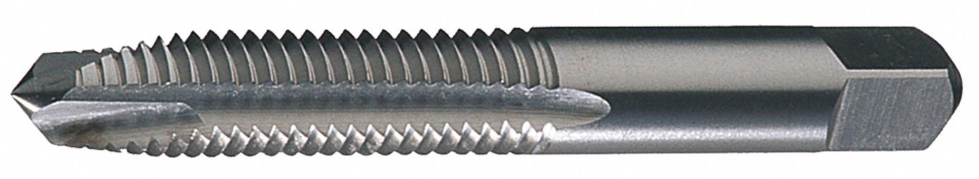 STRAIGHT FLUTE TAP, #5-40 THREAD, ⅝ IN THREAD L, 1⅞ IN L, PLUG, HIGH SPEED STEEL