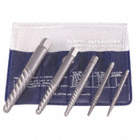 5 PIECE SPIRAL FLUTE SCREW EXTRACTOR SET, EZYOUT, #1 TO #5, FOR 3/16 TO 3/4 IN SCREWS