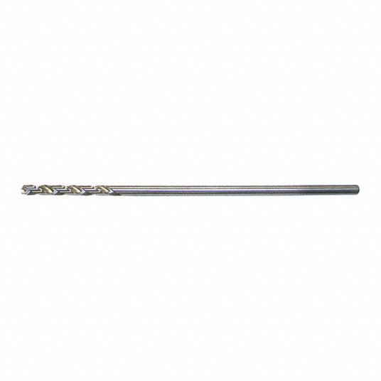CLEVELAND Extra Long Drill Bit, Drill Bit Size 1/4 in, Drill Bit Point