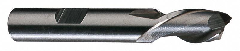 SQUARE END MILL, CENTRE CUTTING, 2 FLUTES, 1⅜ IN MILLING DIAMETER, 1½ IN CUT, HSS