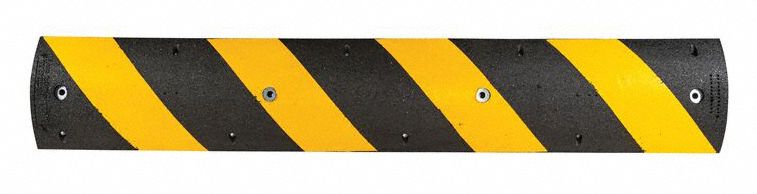 Alley Bump, Black/Yellow, 72" L x 12" W