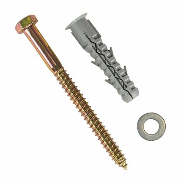 Metal/Zinc, Silver, Lag Bolts 49ZZ45GNR915002 Grainger