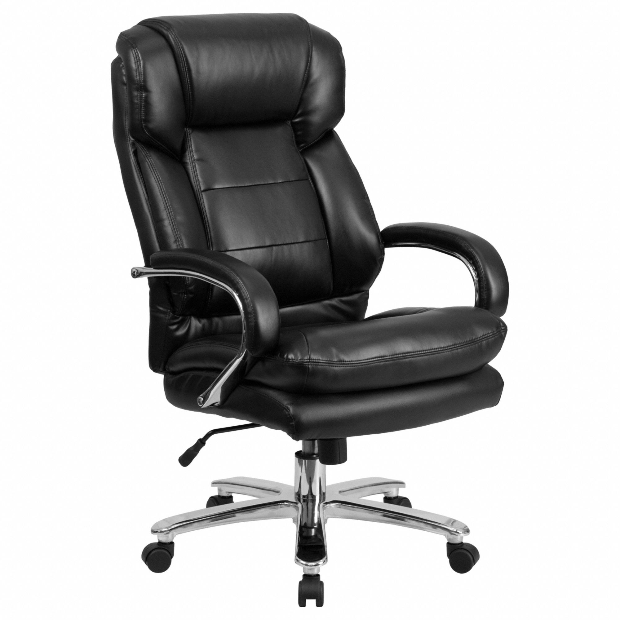 Office Chair, 49 in H, Gray