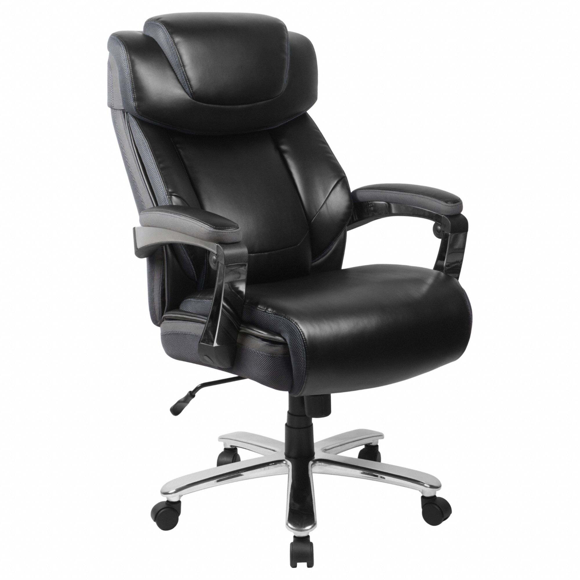 Office Chair, 52 in H, Gray