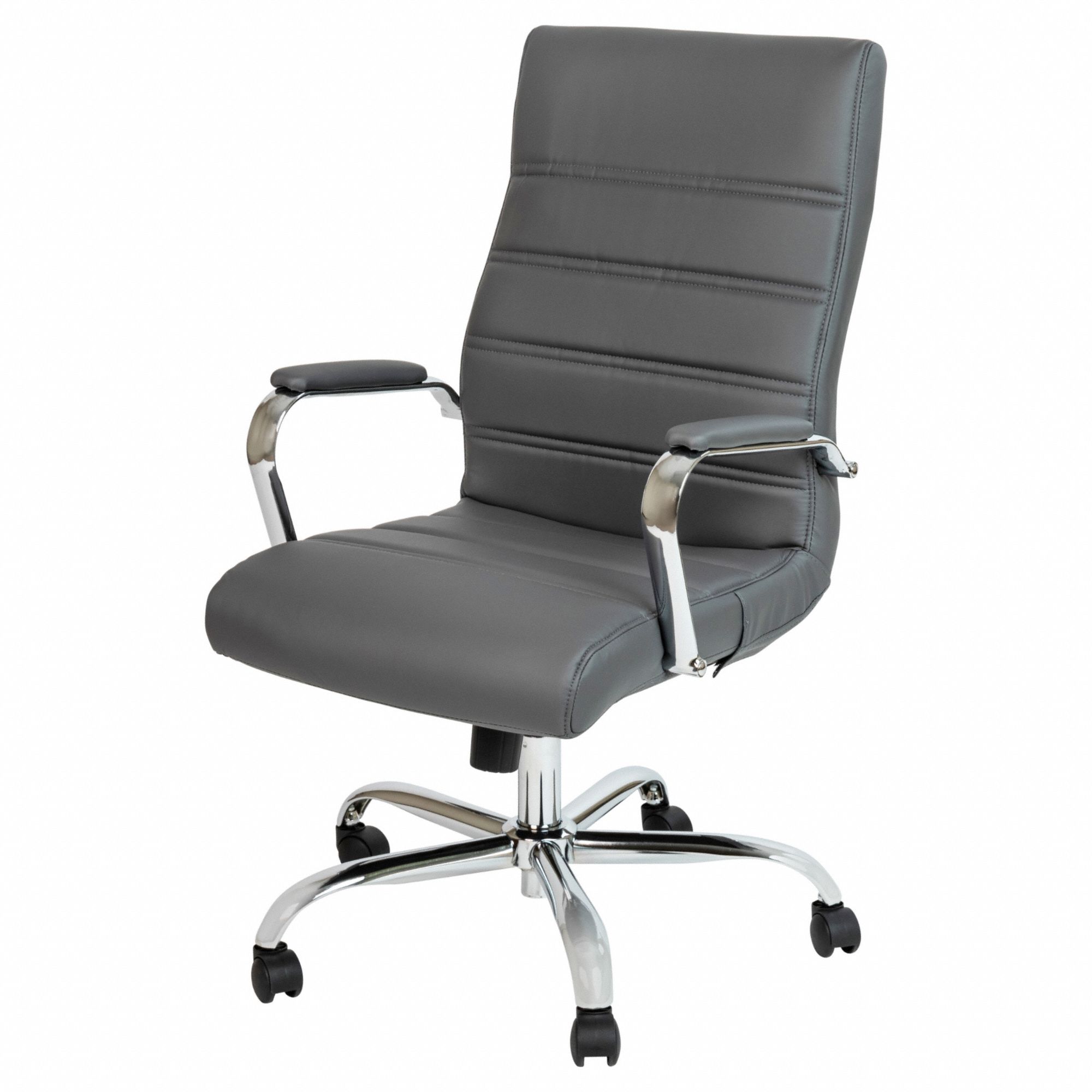 Office Chair: Whitney, Faux Leather Material, 23 in Back Ht, 19 in Seat Wd