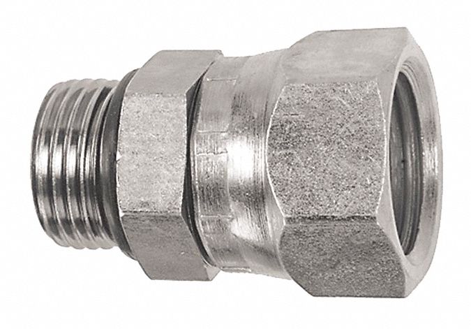SWIVEL ADAPTER, COMPATIBLE PIPE 3/8 IN, MALE X FEMALE THREAD, 9/16