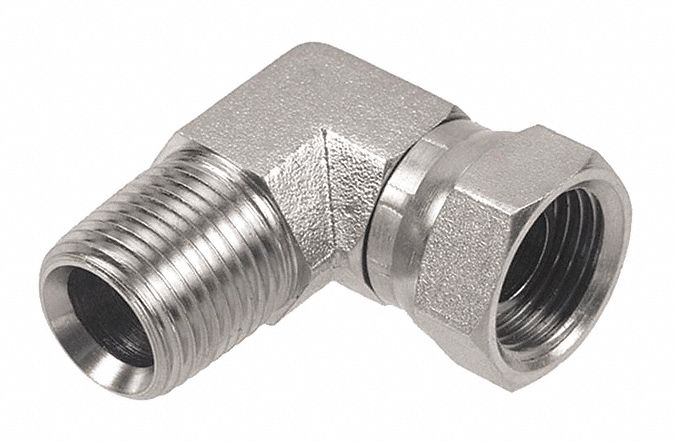 Male NPT x Female NPT Swivel, 90° Street Elbow Swivel, Stainless