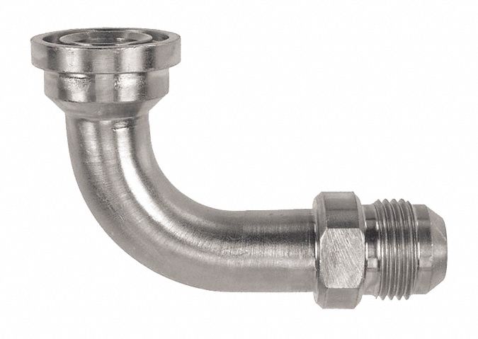 GREEN LINE HOSE & FITTINGS 90 ° FLANGE ELBOW ADAPTER, RIGID, 1 IN