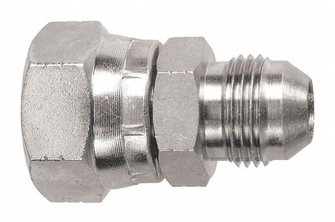 ADAPTER, STRAIGHT, RIGID, MALE, 1"- 11/12 X 1/2"-14, CARBON STEEL/ZINC-PLATED