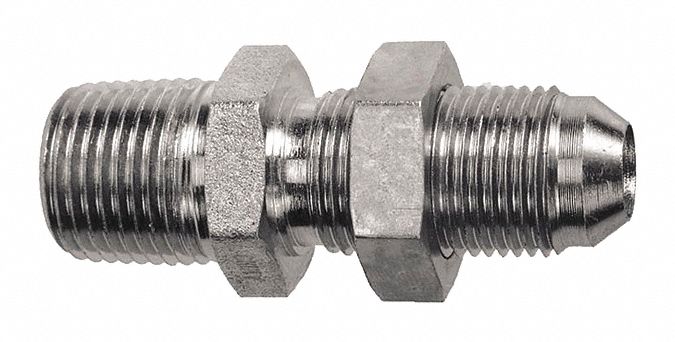 BULKHEAD CONNECTOR, REDUCER, SWIVEL, FIT A MALE, 1