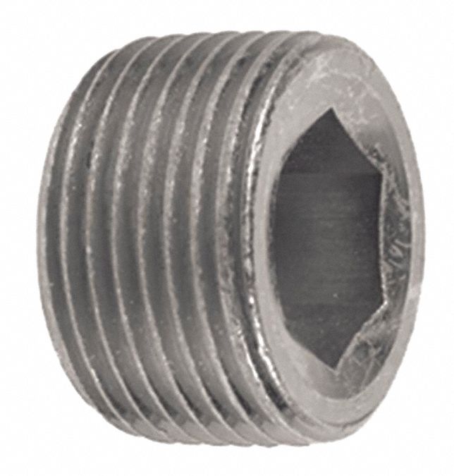 PIPE PLUG, HYDRAULIC, MALE, NPT, 1/16