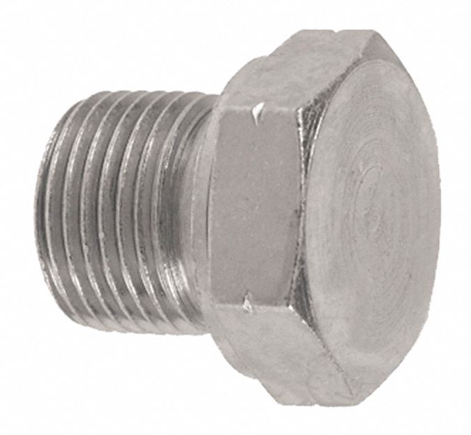 GREEN LINE HOSE & FITTINGS HEX PLUG, BSPP, HYD, RIGID, MALE, HOLE