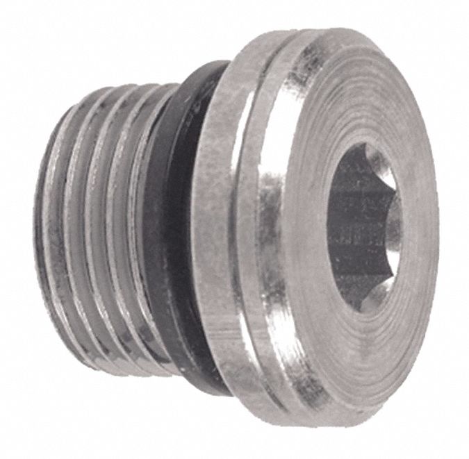 GREEN LINE HOSE & FITTINGS HEX PLUG, BSPP, HYD, RIGID, MALE, FOR HOLE ...
