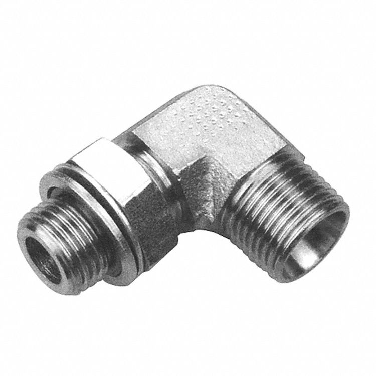 HYDRAULIC ADAPTOR, MALE METRIC PORT/MALE DIN HEAVY, M18 X 1.5/M20 X 1.5, CARBON STEEL/ZINC