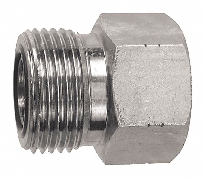 HYDRAULIC ADAPTOR, ORS/JIC, 9/16