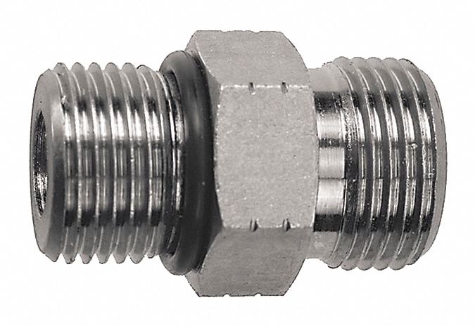 HYDRAULIC ADAPTOR,MALE ORS/MALE JIC/PSI 4500,9/16