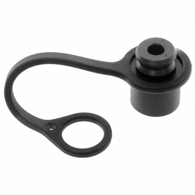 CAPUCHON ET BOUCHON,TLE CORPS 1/2 PO,CAOUTCHOUC NITRILE/AC INOX