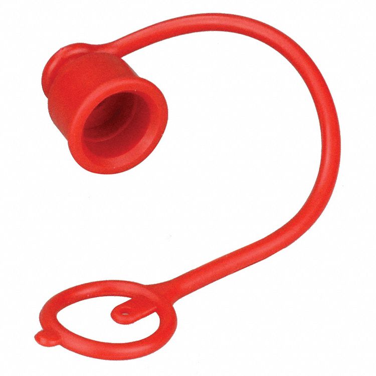 BOUCHON ANTI-POUSSIERE HYDR,VISAGE PLAT,-40  ° C À 125  ° C,TLE CORPS 3/8 PO,PVC