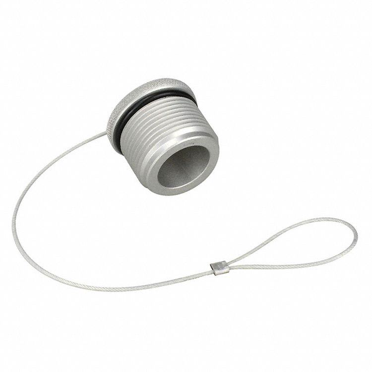 BOUCHON ANTI-POUSSIERE HYDR,SÉRIE VEP,VISAGE PLAT,TLE CORPS 1/4 PO,ALUMINIUM