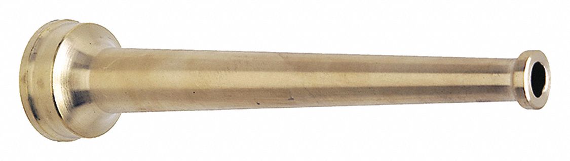 BRASS TAPER NOZZLE SOLID 1IN